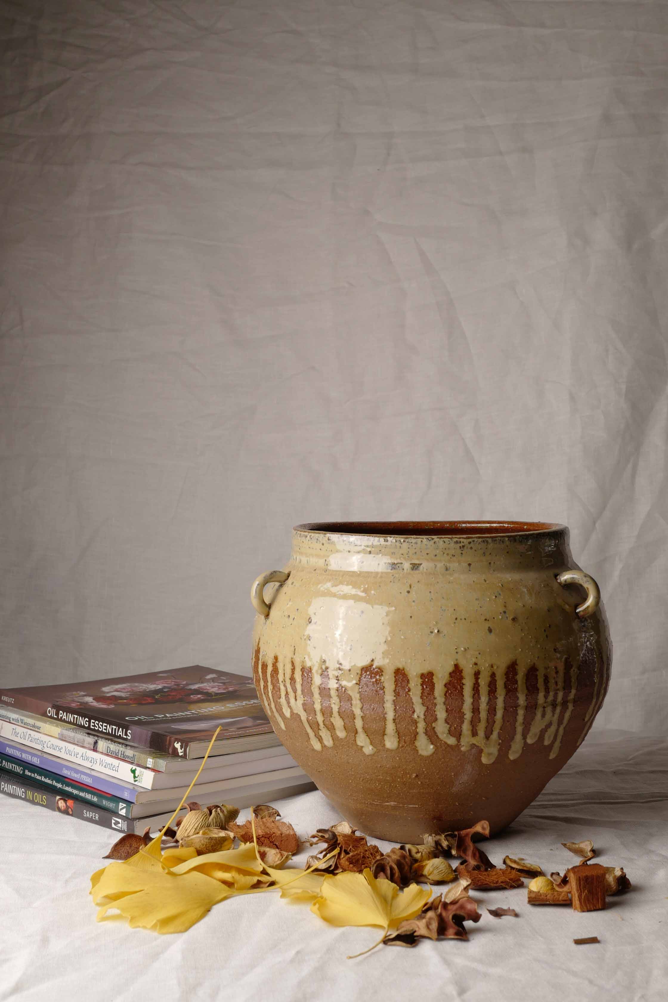 Terra Melt Pot, 3-ear Medium Round