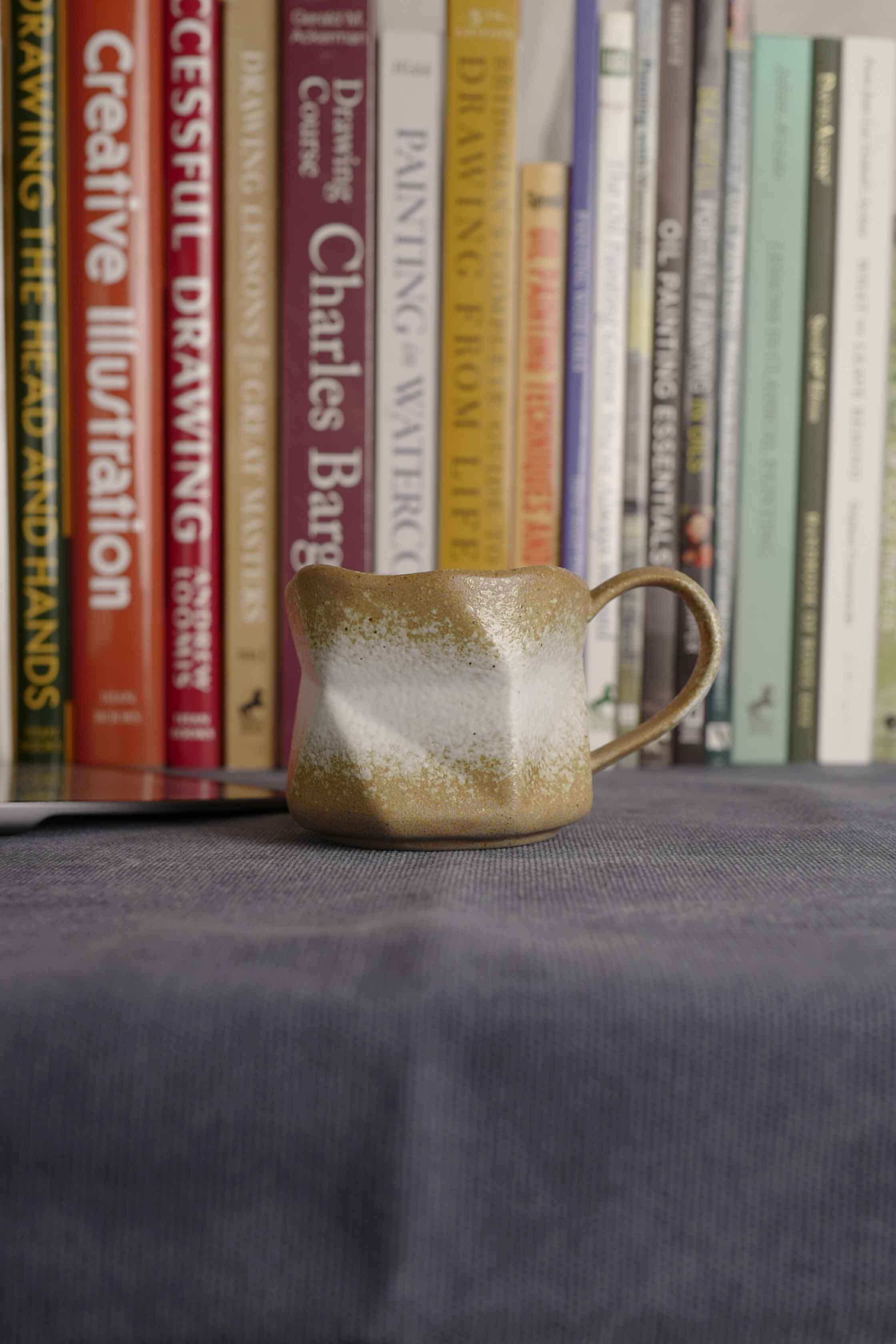 Wabi-Sabi Handmade Vintage Mug, Raku Yaki Ware, Rustic Textured Crafted Cup, Japandi Coffee Espresso Tea Mug, Stylish Artsian mug