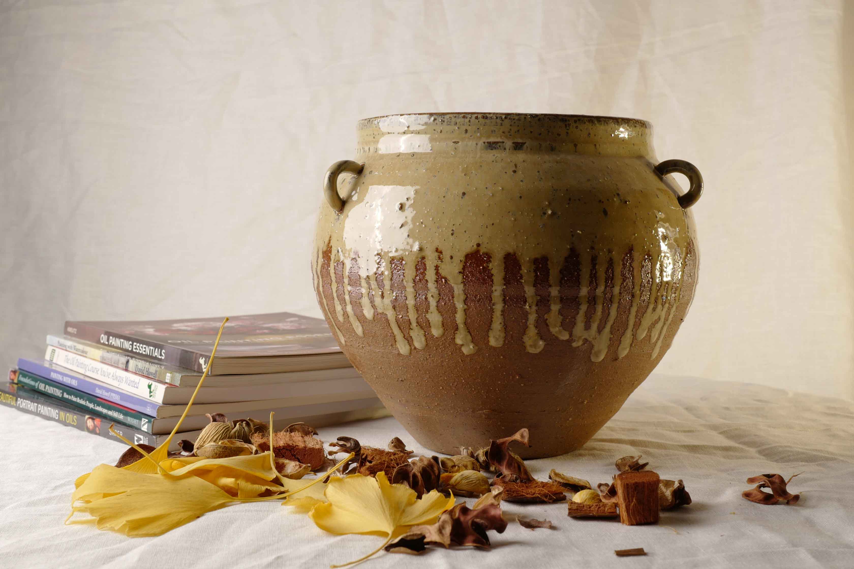 Terra Melt Pot, 3-ear Medium Round