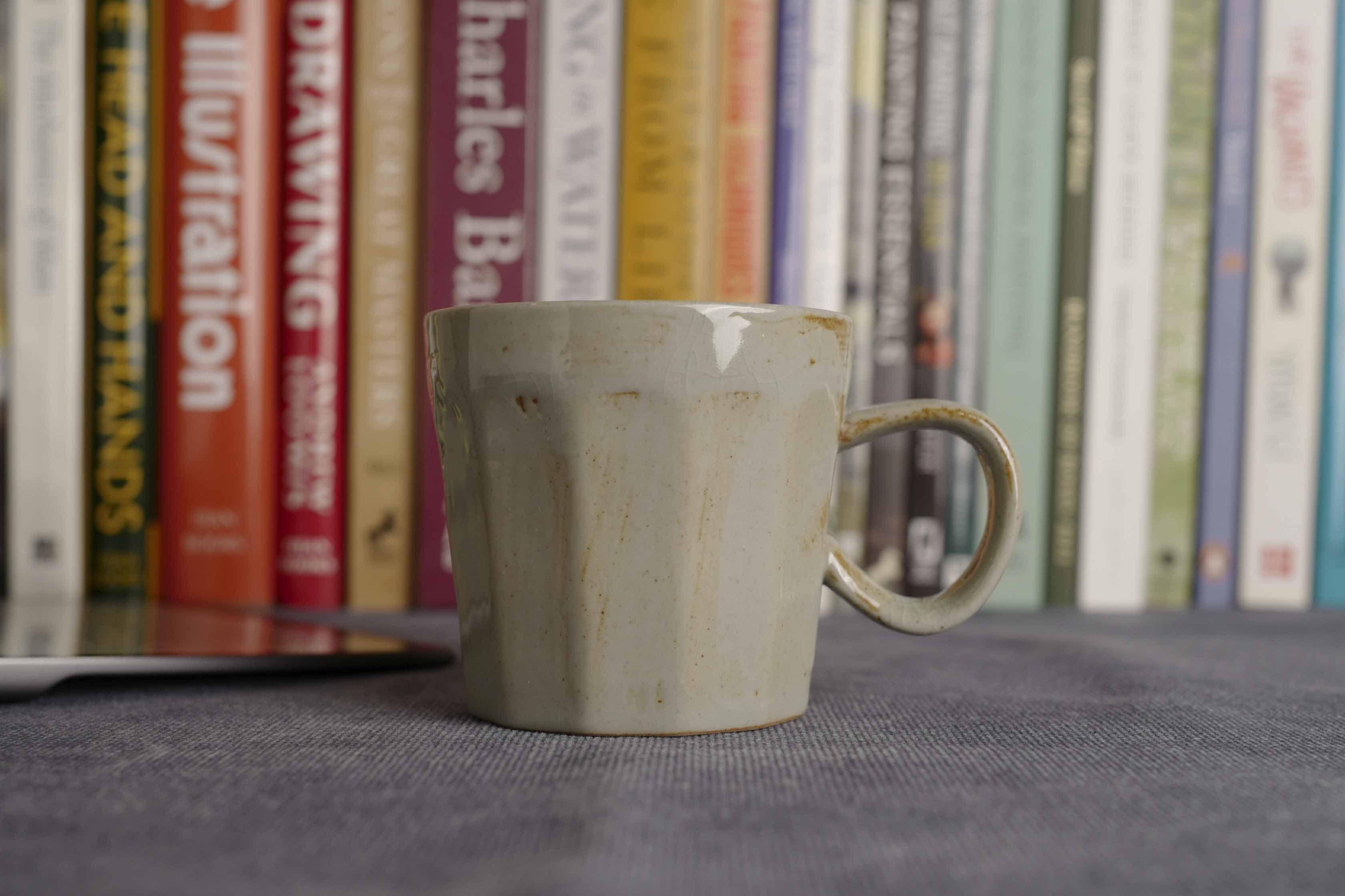 Handmade Raku Yaki Mug: Rustic Japandi Coffee Cup