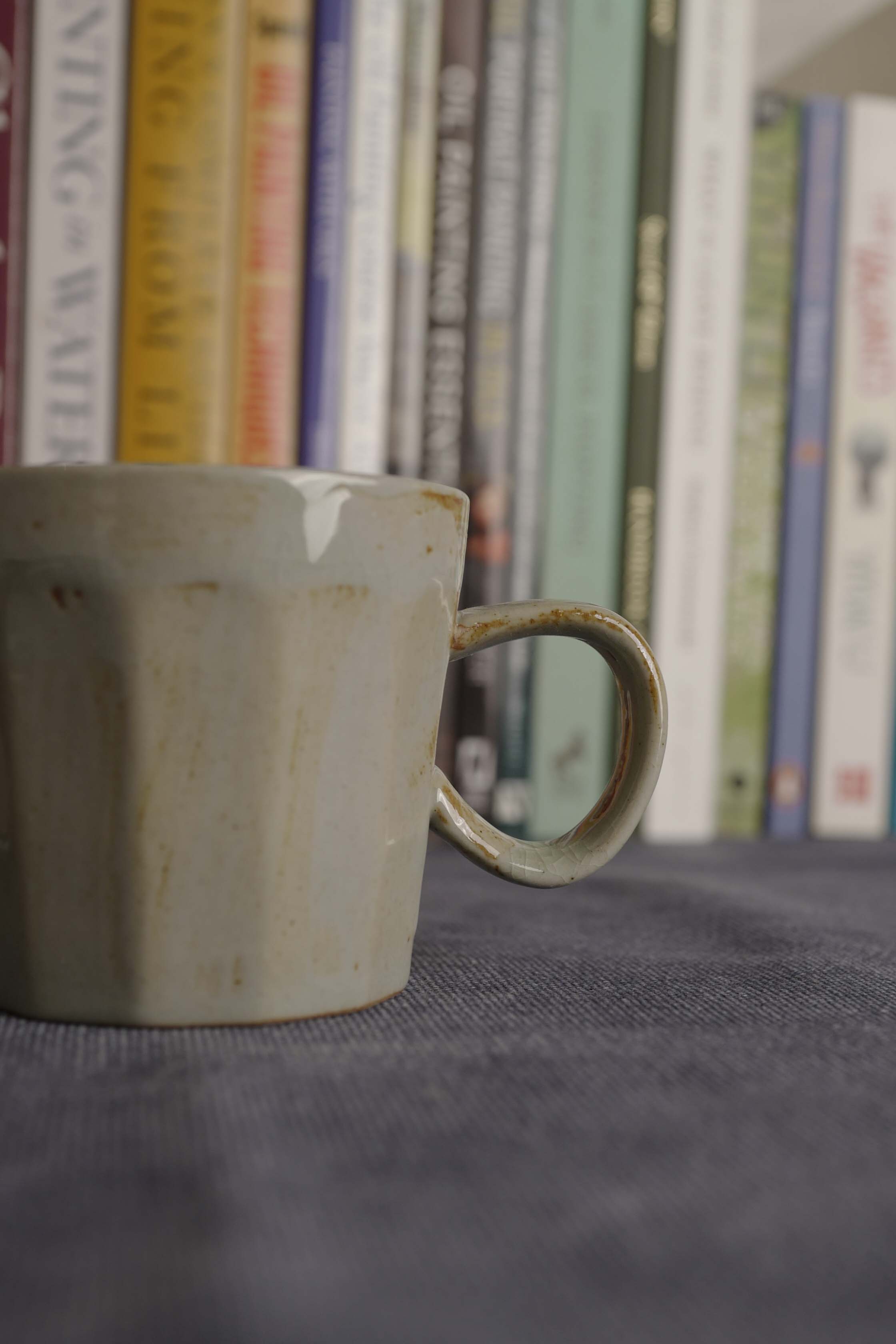 Handmade Raku Yaki Mug: Rustic Japandi Coffee Cup