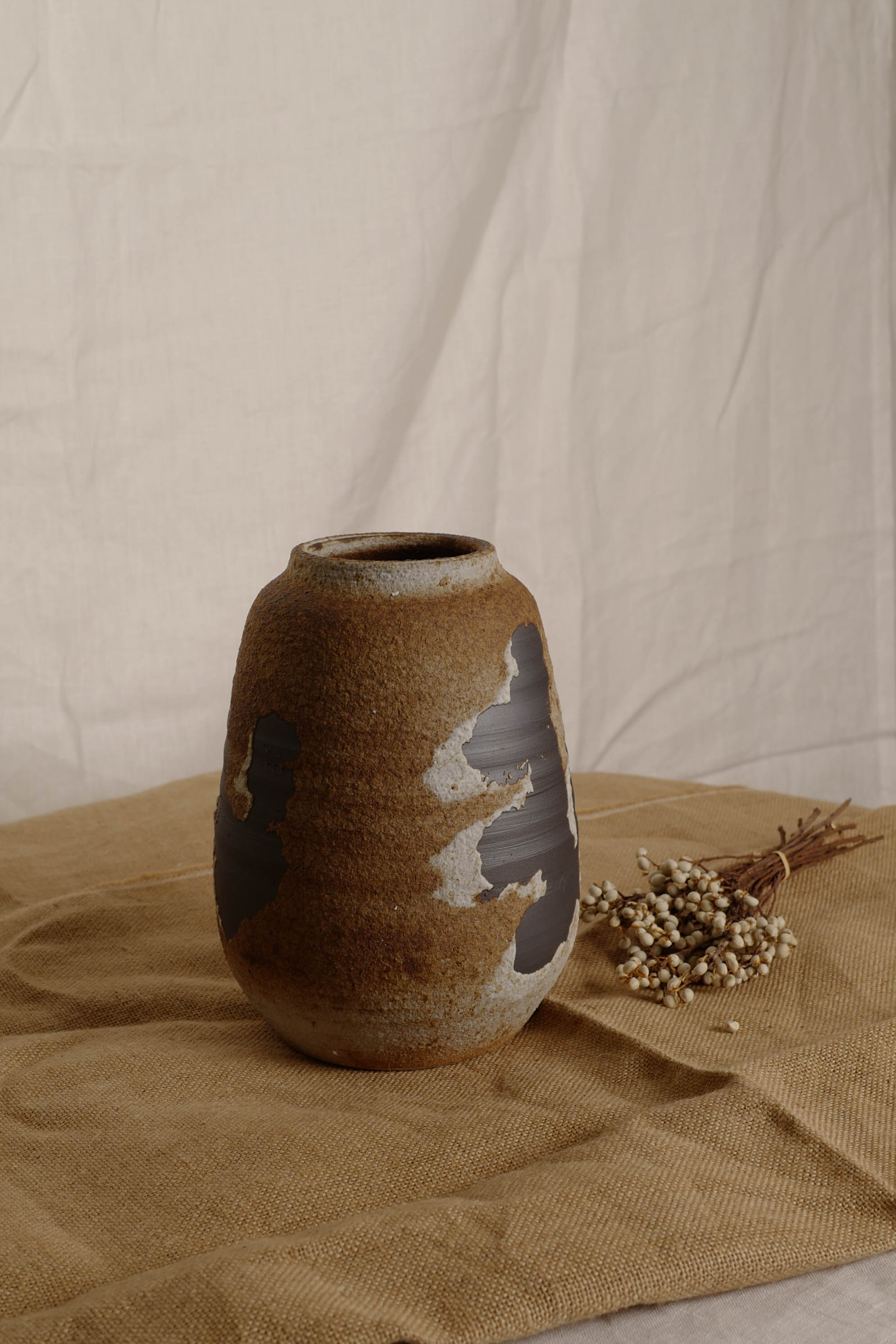 Rusty Flame Series Vase, Stem