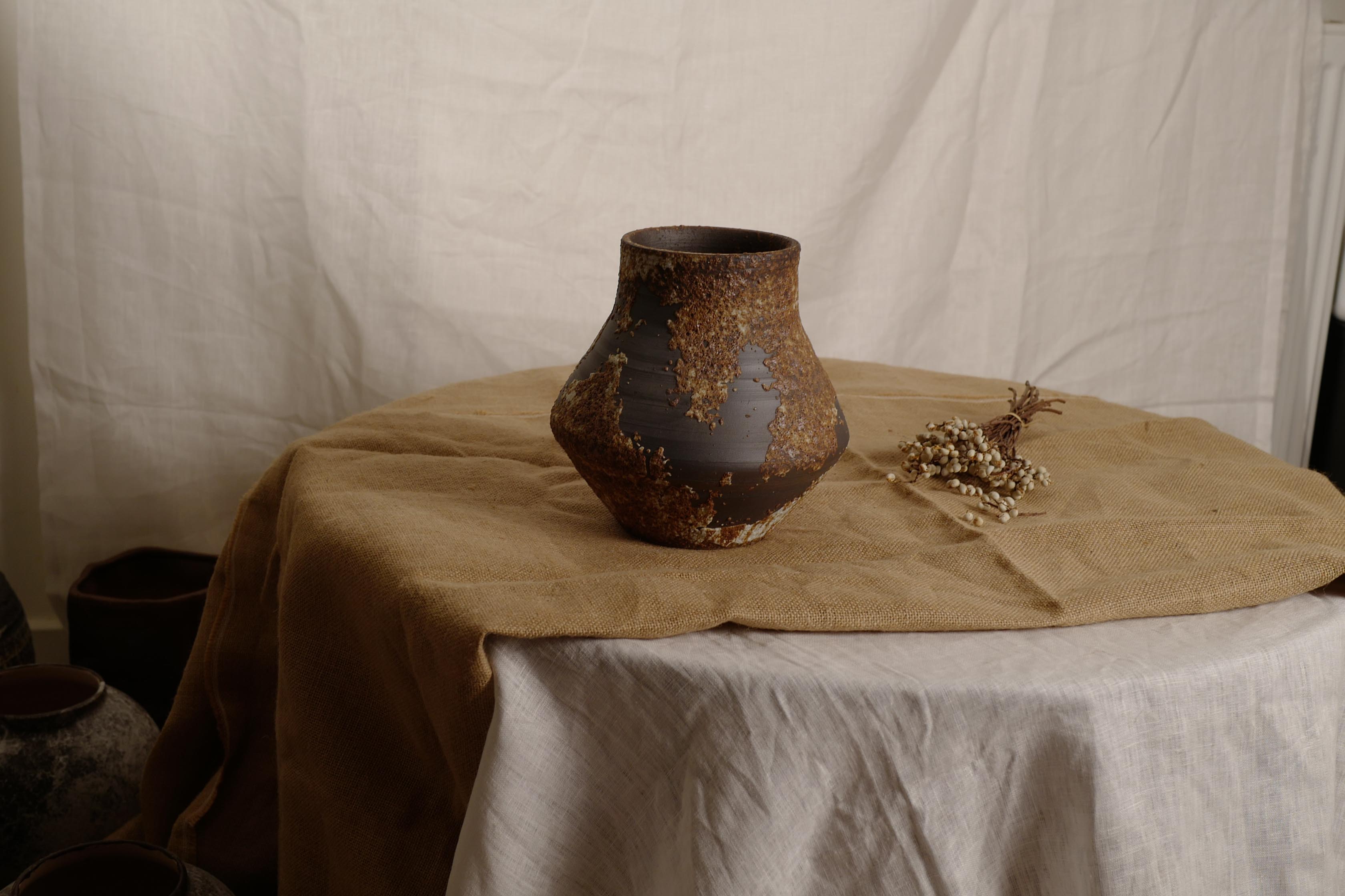 Rusty Flame Series Vase, Bulb